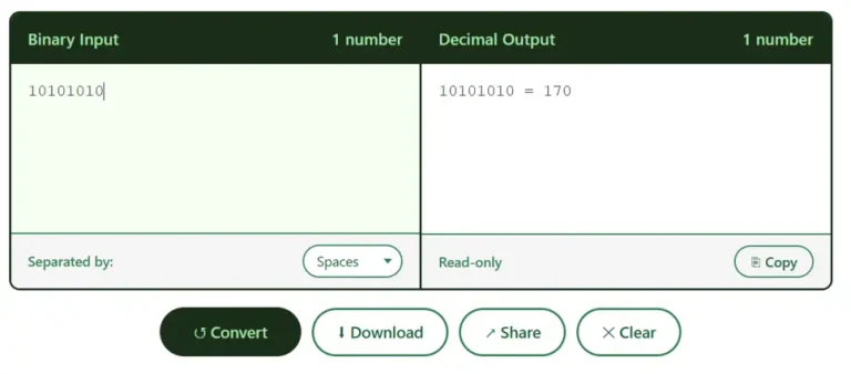 Binary to Decimal conversion in Real Time
